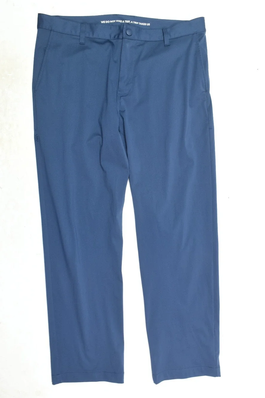 Rhone Commuter Performance Pants Mens 35 Blue Classic Fit Straight Stretch